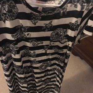 LuLaRoe size M striped dress EUC